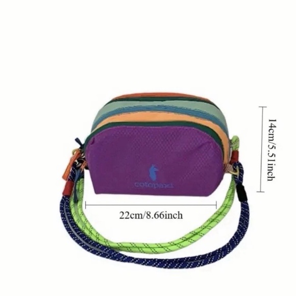 Cotopaxi Nido Accessory Bag Black & Multicolor With 2  Rope Strap Included. 4L. - Picture 2 of 11